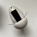 para ceramicznych nakrapianych kinkietów vintage