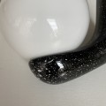 Para ceramicznych nakrapianych kinkietów prl