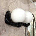 Para ceramicznych nakrapianych kinkietów prl