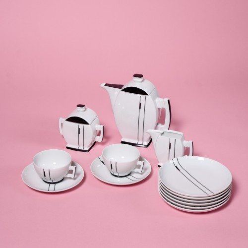 Bogdan Wendorf serwis art deco Plaski Polska porcelana Cmielow