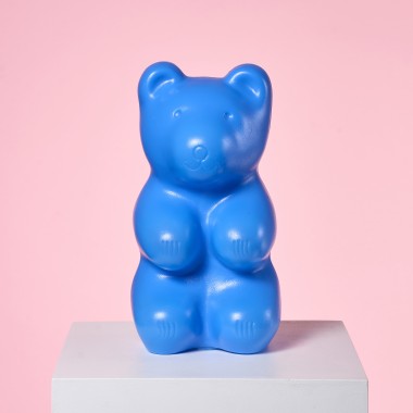 Niebieska lampka Miś   