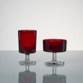 Rubinowe kieliszki pucharki Luminarc Vintagerr