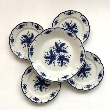 Zestaw deserowy Ćmielów ręcznie malowany