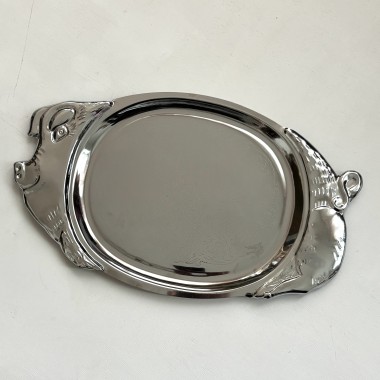 Stalowy półmisek świnka