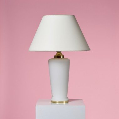 Mleczna podstawa lampy murano