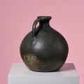 Ceramiczny wazon vintage brazowe szkliwienie ceramika autorska