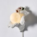 Ceramiczny kinkiet kwiat kula vintage