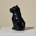 ceramiczna czarna pantera vintage