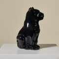 ceramiczna czarna pantera vintage
